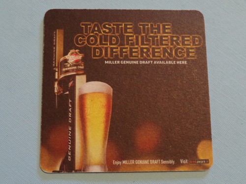 Birra sottobicchiere miller - birra,