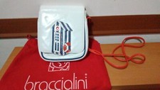 Braccialini  borsetta i temini pelle  con tracollina e dustbag