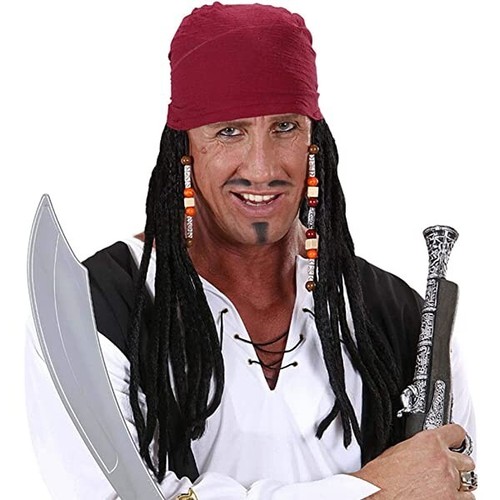 Parrucca carnevale pirati dei - parrucca,