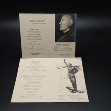 Lotto di 2 santini funebri di