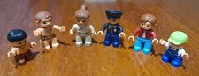 Lotto Stock 6 pupazzetti personaggi figure omini LEGO Duplo tutti diversi 