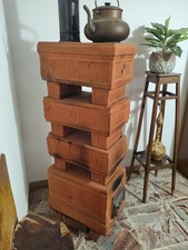 Stufa a legna in terracotta ditta Felici Prato