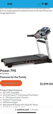 Pro form power 795 - pro, treadmill
