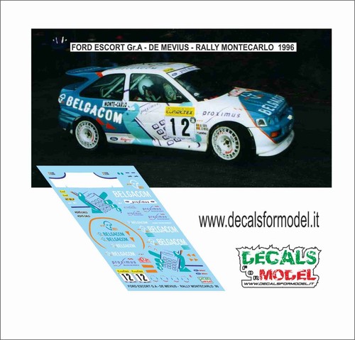 Decals ford escort gr a - 1:43,