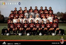 Cartolina Squadra Milan Calcio