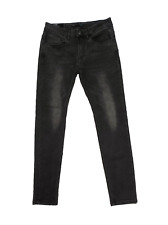 PIAZZA ITALIA Jeans uomo skinny  5 tasche colore nero slavato Tg 44 usato 