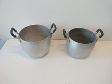 Pentole Antiche In Puro Alluminio N° 2 Pezzi
