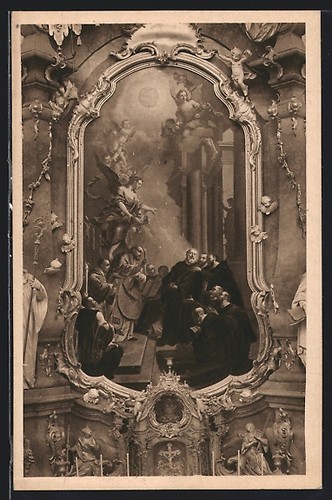 Cartolina ettal altare di - ettal,,