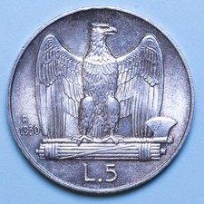 VITTORIO EMANUELE III 5 LIRE