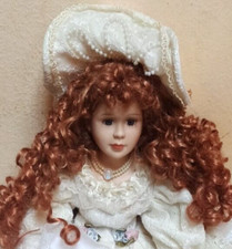 BAMBOLA   PORCELLANA  DA  COLLEZIONE   52  CM 