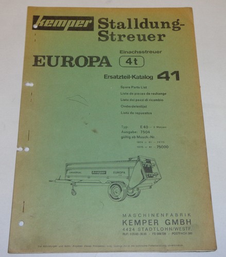 Catalogo ricambi kemper - catalogo, 41