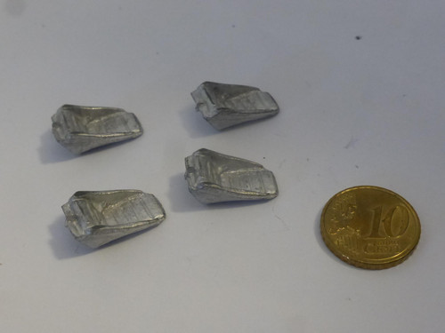 White metal seats - white,
