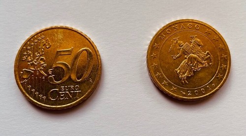 Centimes 50 cents euro - -,
