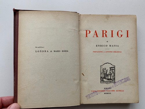 Libro antico parigi - libro, "parigi"