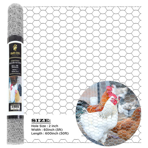 Rete per pollame zincata x - rete, 60"