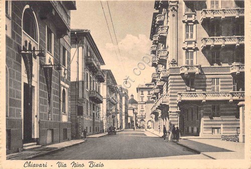Cartolina chiavari via nino - cartolina,