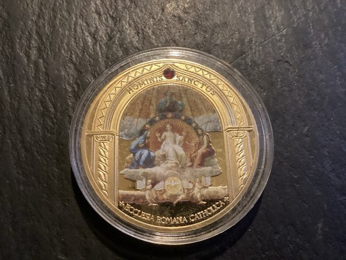 Moneta commemorativa papa - moneta,