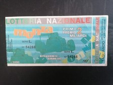 BIGLIETTO LOTTERIA DI MONZA