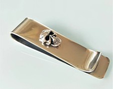 Teschio Money Clip oro bianco