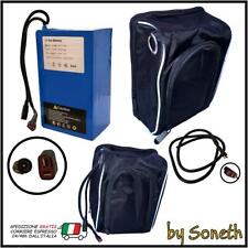 BATTERIA LITIO EBIKE BICICLETTA ELETTRICA MONO PATTINO CON BORSA ZAINO 36V 10Ah