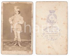 1870 ca TEATRO VOGHERA Attore in costume d'epoca *Foto RARA CICALA CDV
