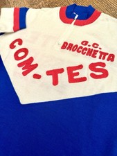 Maglia Ciclismo Vintage NOS “G.C. Brocchetta COM-TES Pavia”  per Eroica, Tg. M/L
