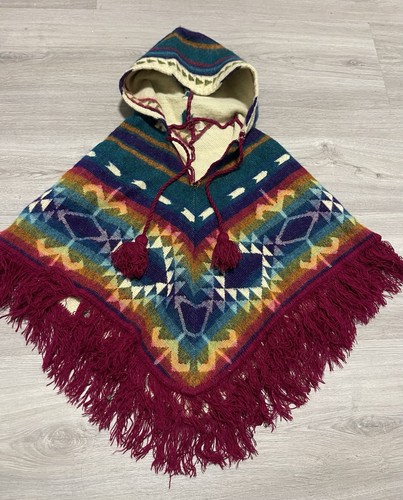 Poncho mantello lana - , taglia