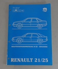 Manuale Di Officina Renault 21 / 25 Diagnosi, Stato 1986