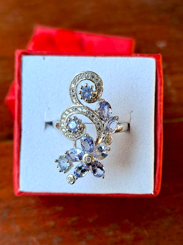 Bague tanzanite argent - , 925