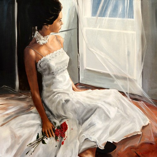 Quadro donna sposa stampa - donna,