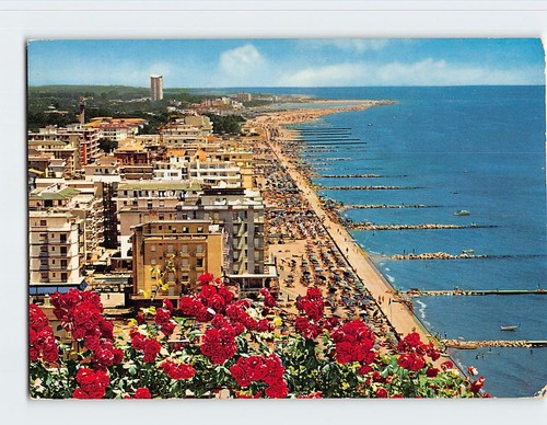 Cartolina spiaggia lido - lido, di