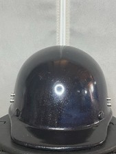 Casco di sicurezza MSA vintage in fibra di vetro protezione teschio rigido viola/rosso lucido