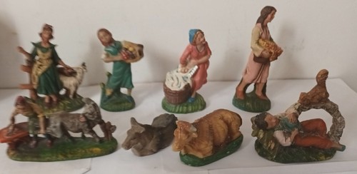 Statuine presepe bue e - presepe, +