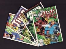 MARVEL Collection - 4 Postcards - Thor, Wolverine - anni 90 - G.E. Lo Vecchio !!