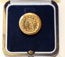 Anello moneta oro da 2.5 dollari 1907 Liberty Head