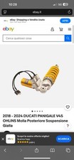 2018 - 2024 DUCATI PANIGALE V4S OHLINS Molla Posteriore Sospensione