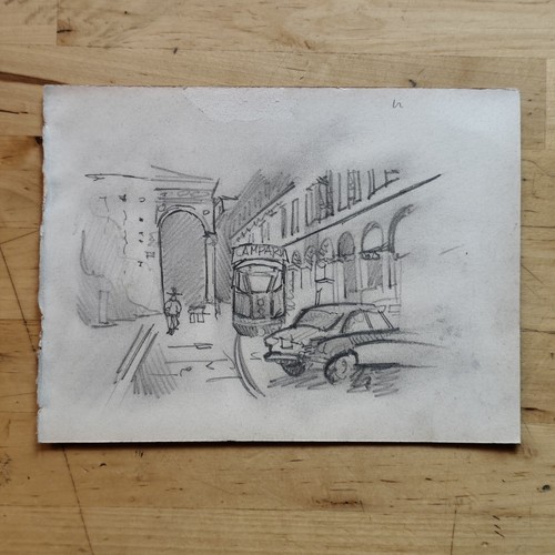 Schizzo bozzetto cittá - bozzetto,,