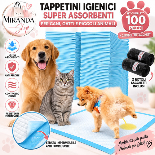 100 tappetini igienici - 100,