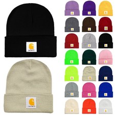 Berretto Unisex con Polsino Maglia Invernale Caldo Streetwear Moda