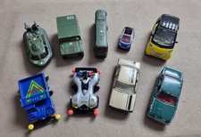 Lotto 9 Modellini Vintage Vari Materiali Usati Majorette Matchbox Etc Etc