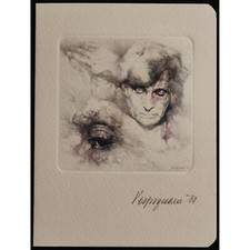 Riproduzione Fotolitografica Renzo Vespignani - Autoritratti Firmati