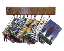 Porta Calendario Carabinieri  12 Posti COLLEZINI RACCOLTE 80cm x 13cm con targa