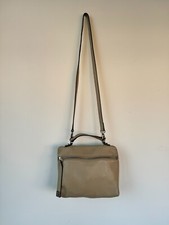 Borsa a tracolla Coccinelle Donna Beige Pelle Made in Italy Pre Owned