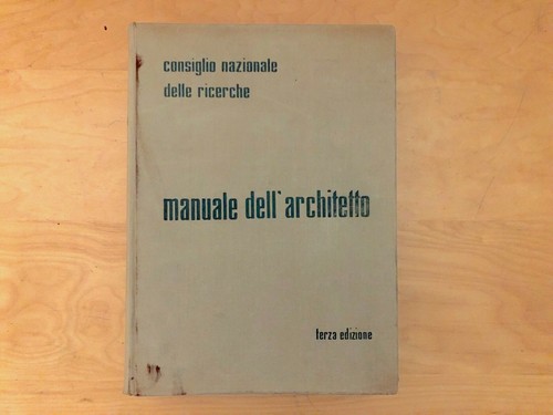 Manuale dell architetto - manuale, dell'architetto