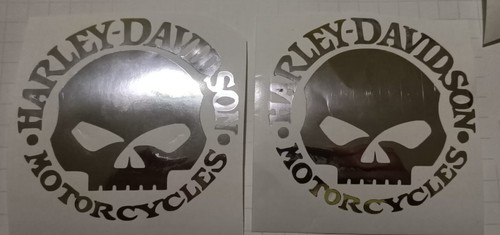 2pz adesivi teschio harley - 2pz.,