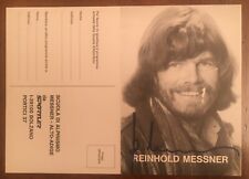 Cartolina firmata da Reinhold Messner