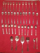 Servizio 41 Posate Silver Plate WM Rogers MFG.CO Original Rogers Extra Plate USA