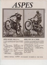 advertising Pubblicità-MOTO ASPES NAVAHO 1972 F.AGOSTINI MOTOITALIANE MOTOCROSS
