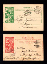 Svizzera 1900 - UPU 5 Rp. e 10