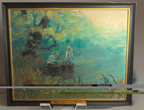 Dipinto olio impressionista